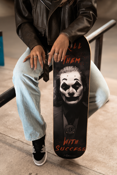 Joker Skateboard Wall Art