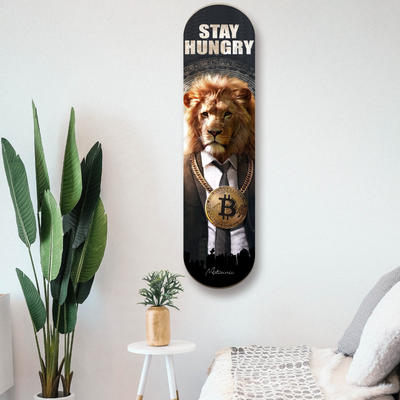 Lion Hungry Skateboard Wall Art