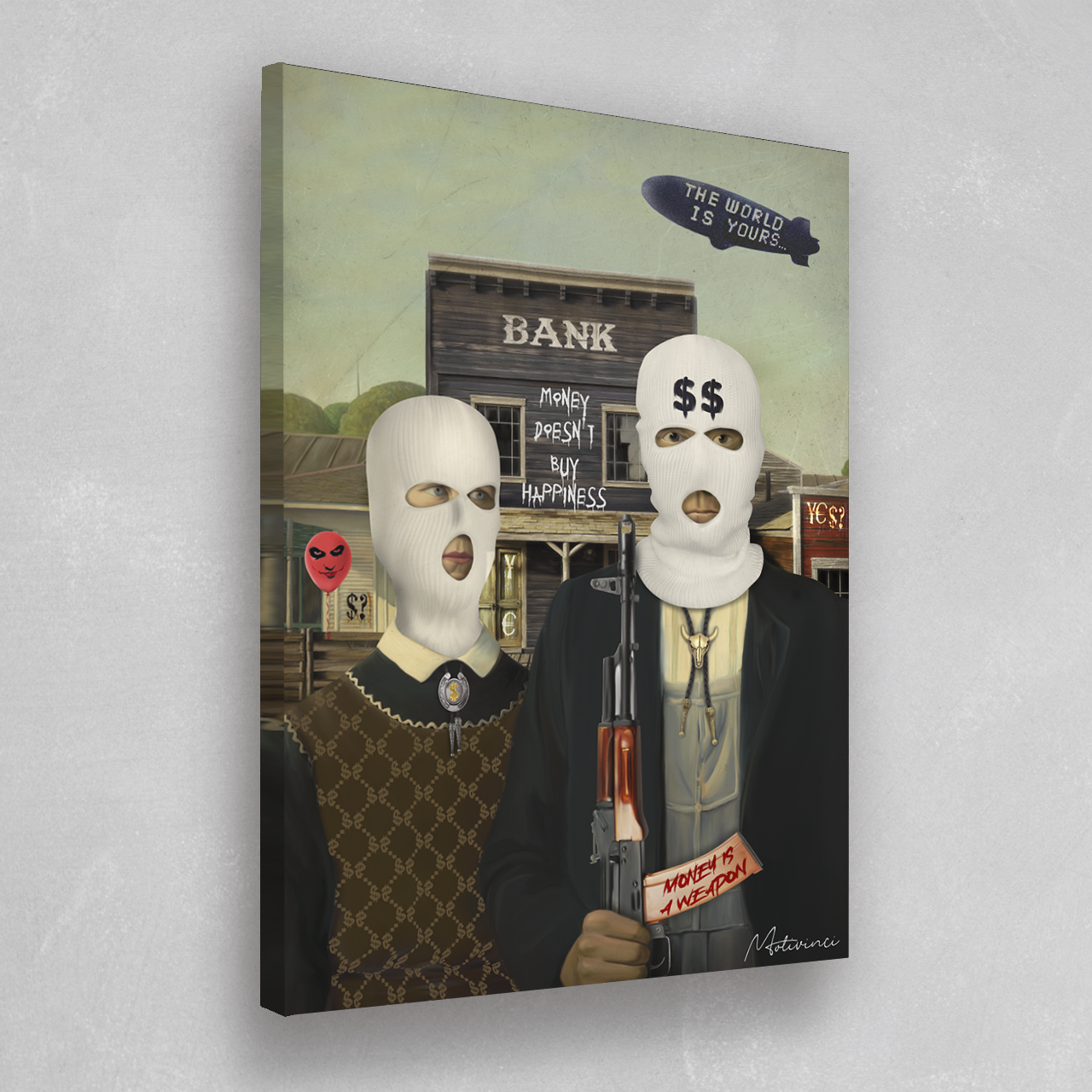 Bank Robbery Canvas