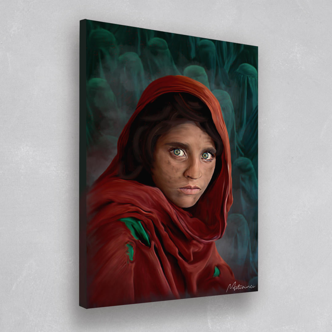 Afghan Girl Canvas